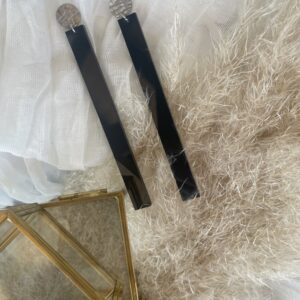 Črna eleganca s srebrom